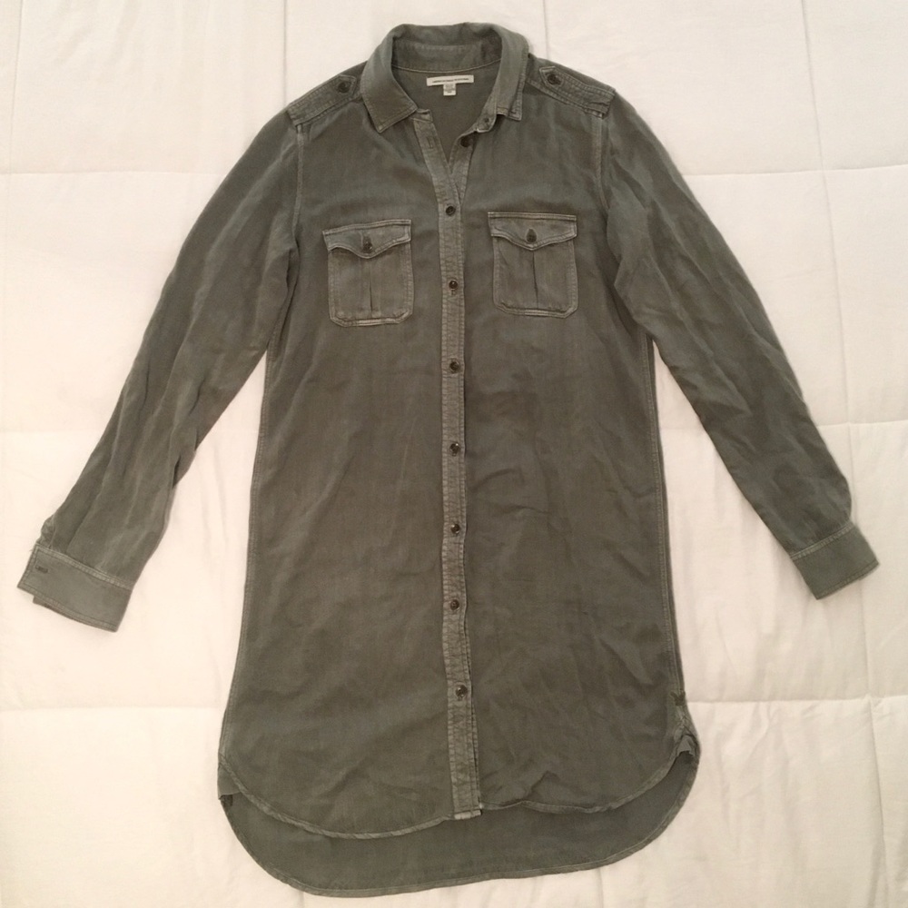 American Eagle Button Up Front Shirt Dress Size XS